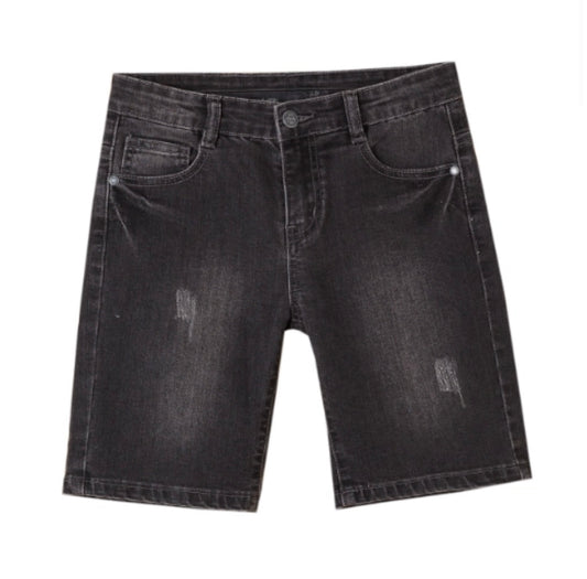 Boys Pepper Black Denim Shorts