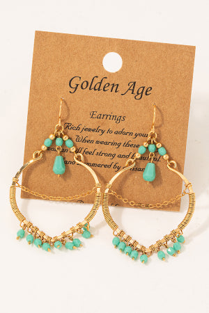 Beaded boho earrings