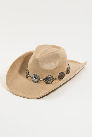 Western Disc Ribbon Strap Cowboy hat