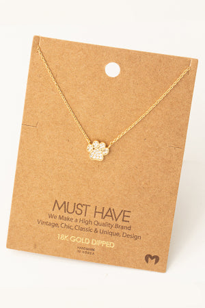 Paw Print Charm NEckless