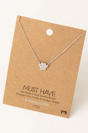 Paw Print Neckless