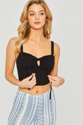 Woven Bustier top