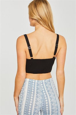 Woven Bustier top