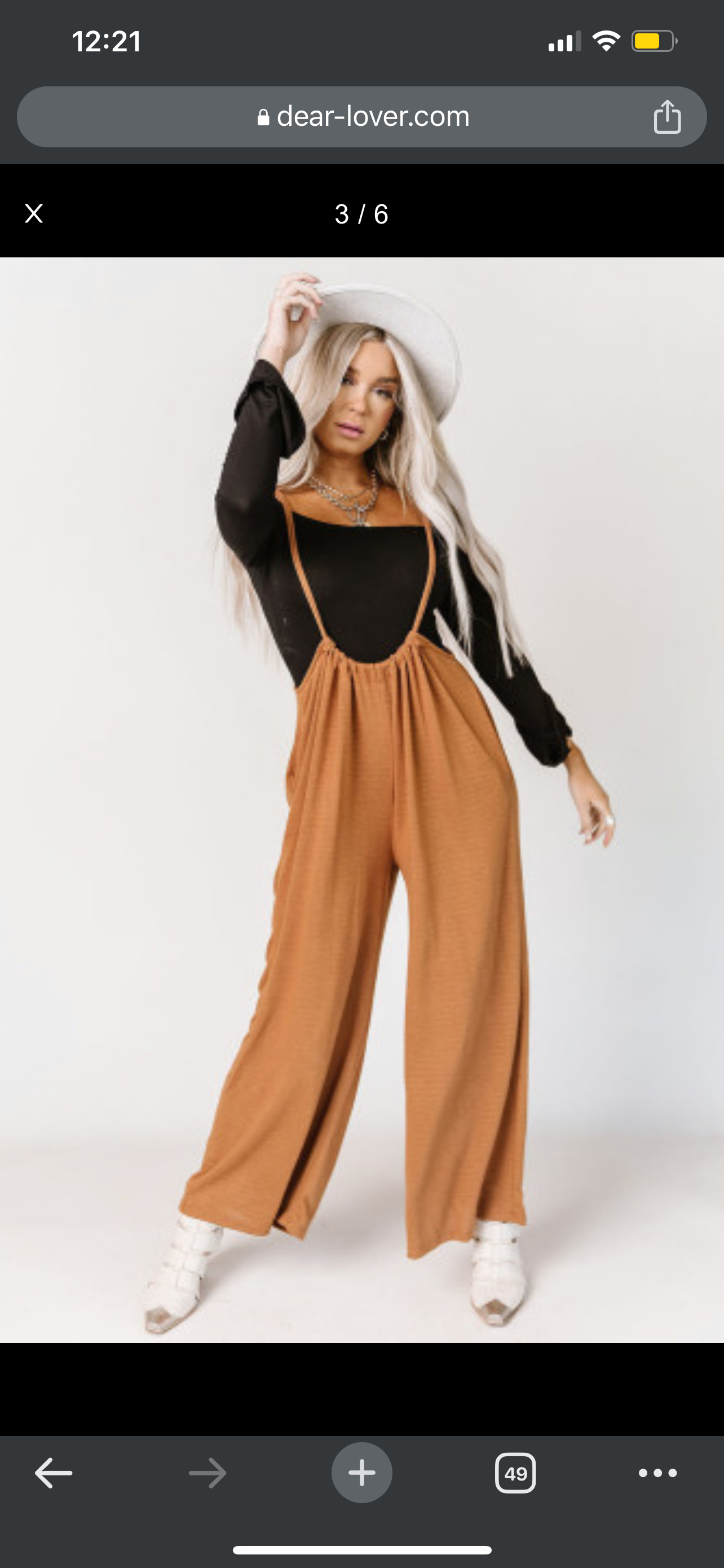 Womens wide leg suspender pants