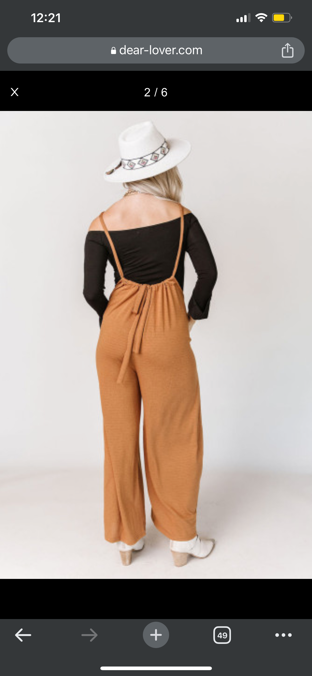 Womens wide leg suspender pants