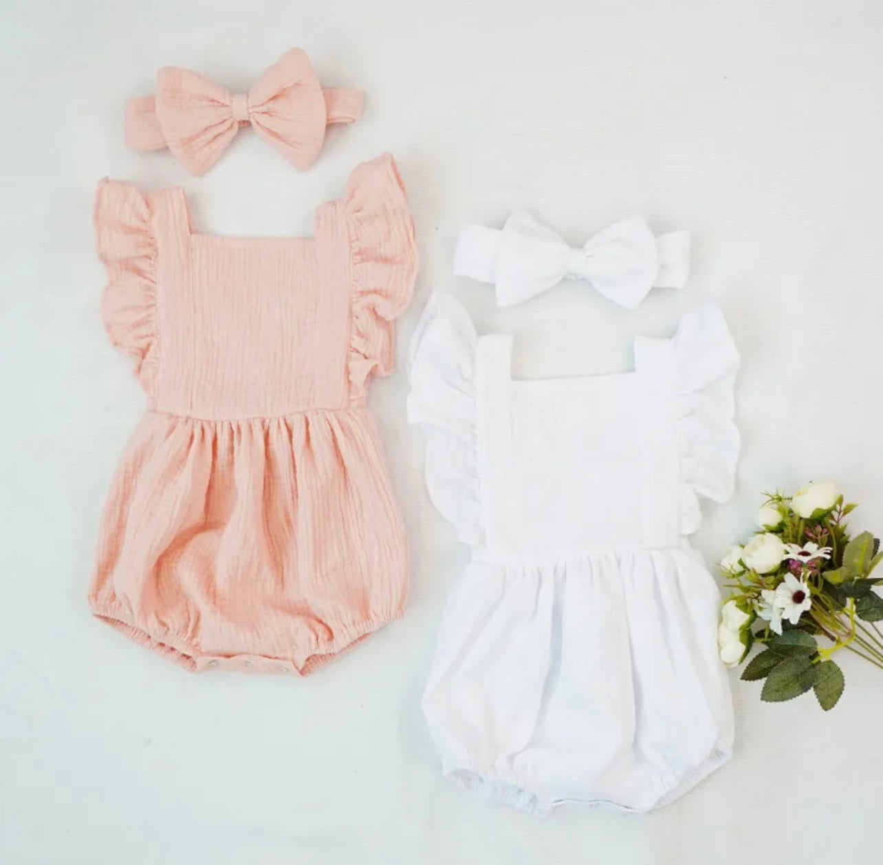 Baby Romper with Headband