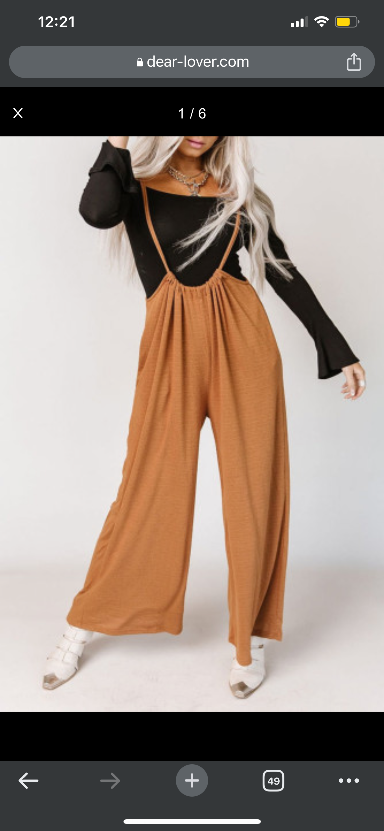 Womens wide leg suspender pants