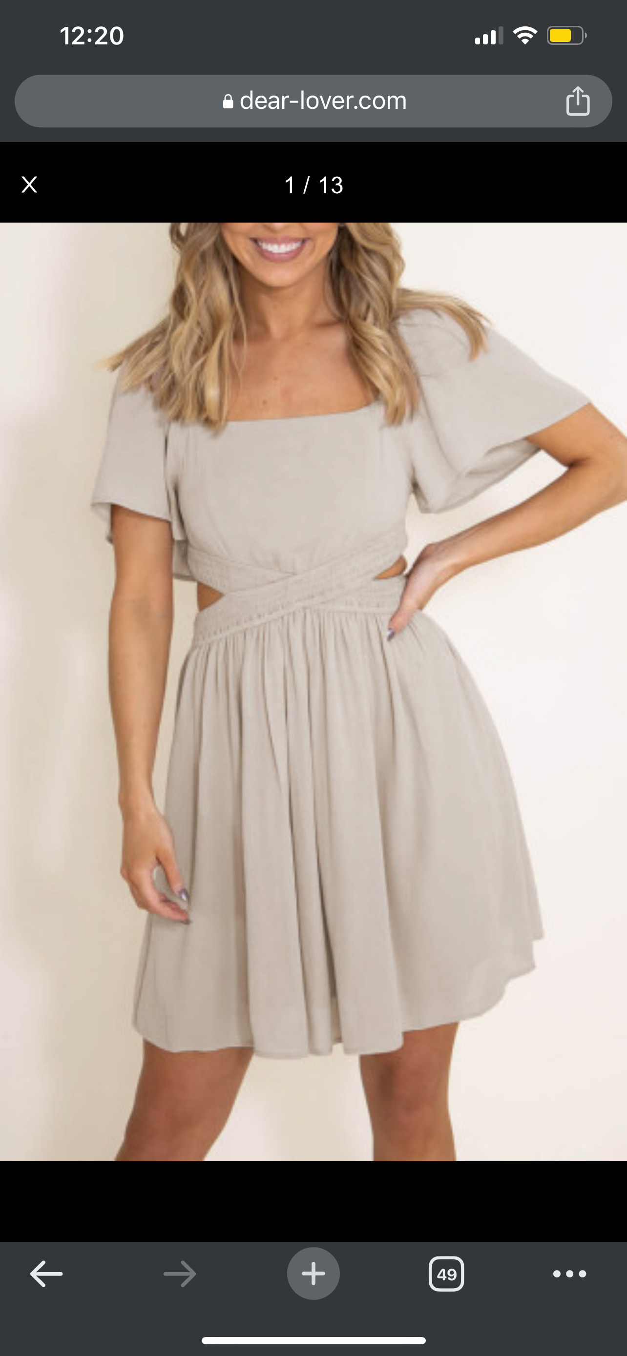 Cutout Ruffle Flowy Dress