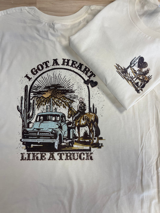 I got a heart like a truck t-shirt