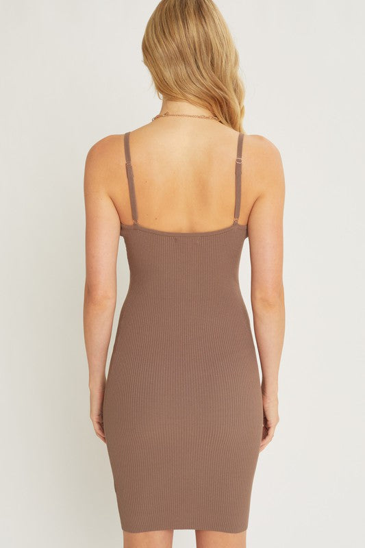 Ribbed tank dress