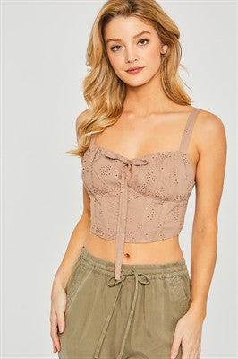 Woven Bustier top