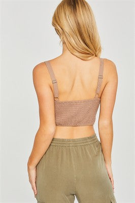 Woven Bustier top