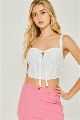 Woven Bustier top